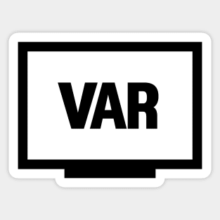 VAR sticker, video assistant referee, sticker Sticker